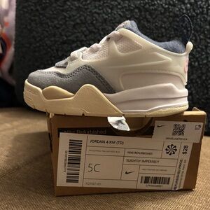 Nike Jordan 4RM white/ prism pink/ diffused blue.  These are new without tags